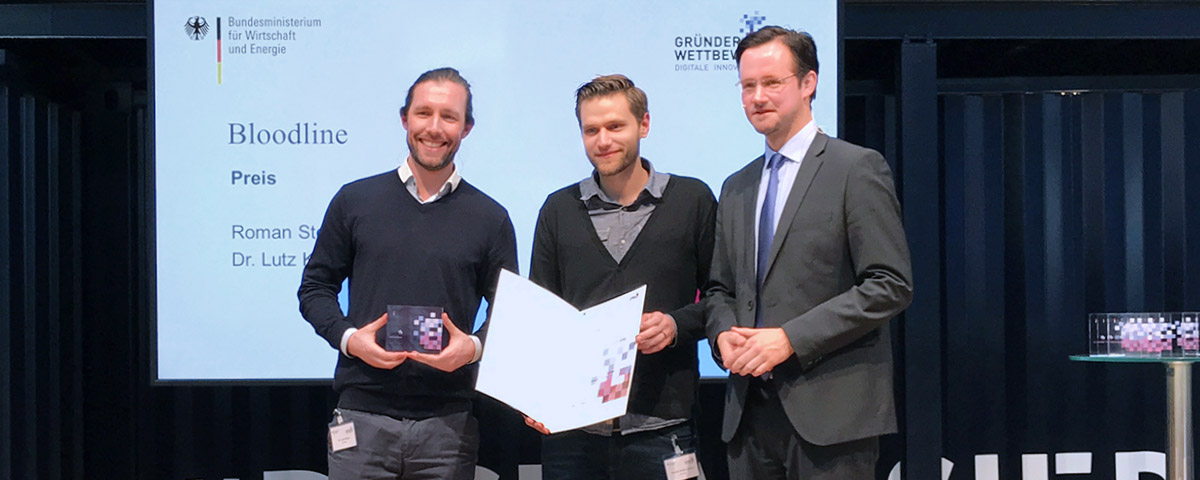 Award ceremony of the start-up competition for digital innovation