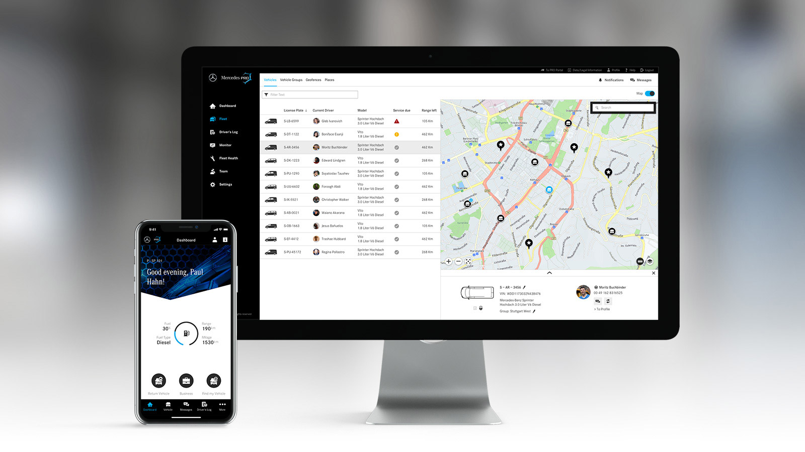 Professional fleet logistics